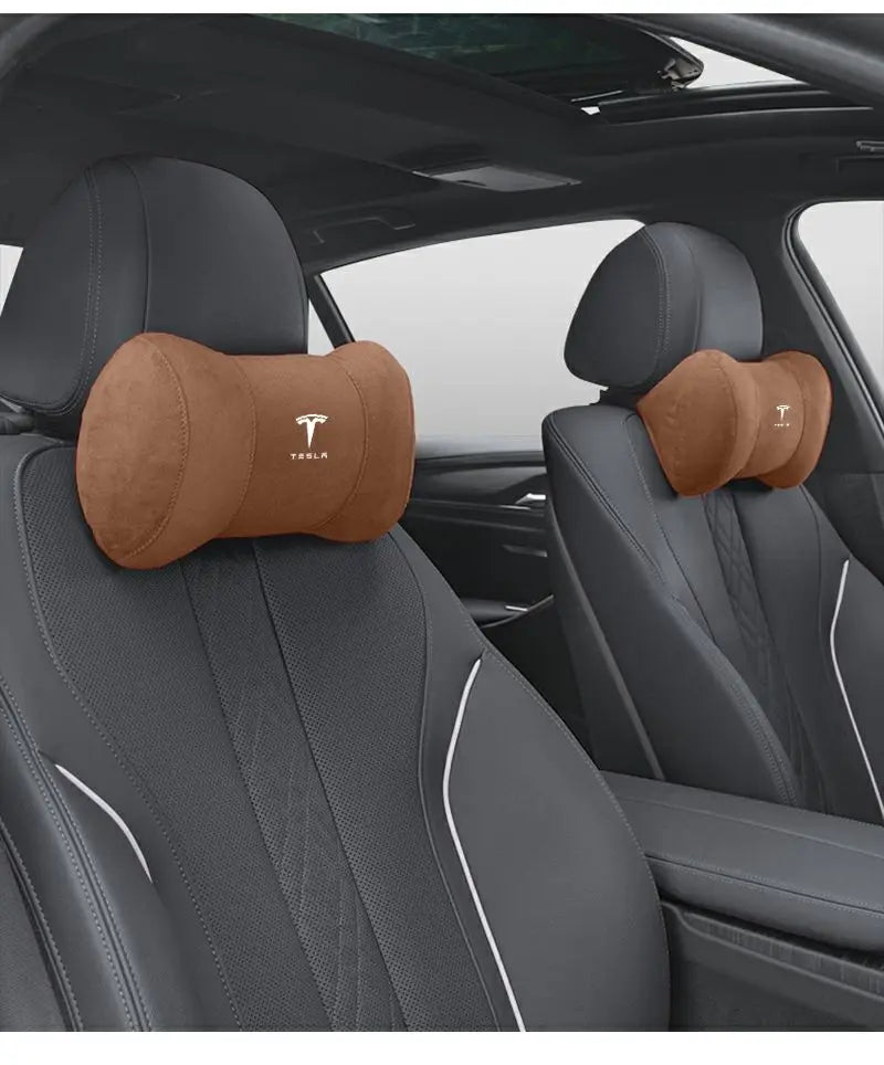 Car Seat Headrest Memory Cotton Cervical Spine Protection Pillow For Tesla Model 3 Highland 2023 Model S Model X Model Y