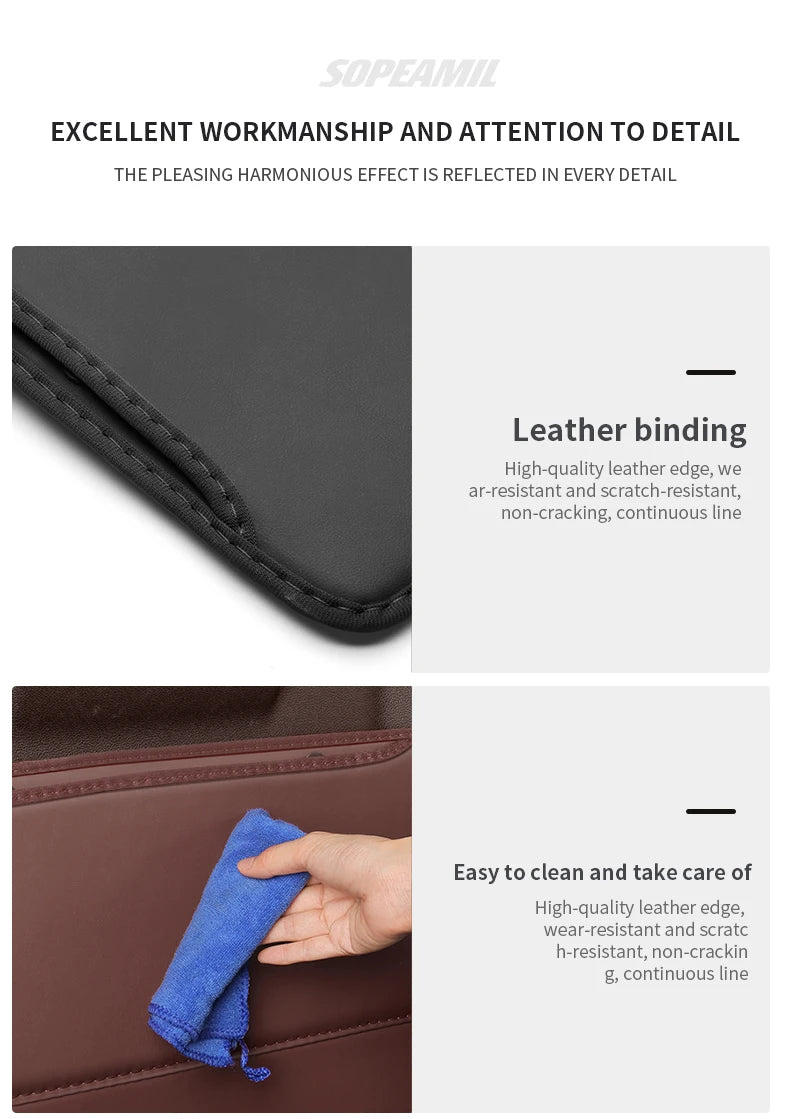 Car Seat Back Storage Bag Seat Rear Anti-wear Backrest Protection Anti-kick Pad For Tesla Model 3 Model Y Model S Model X
