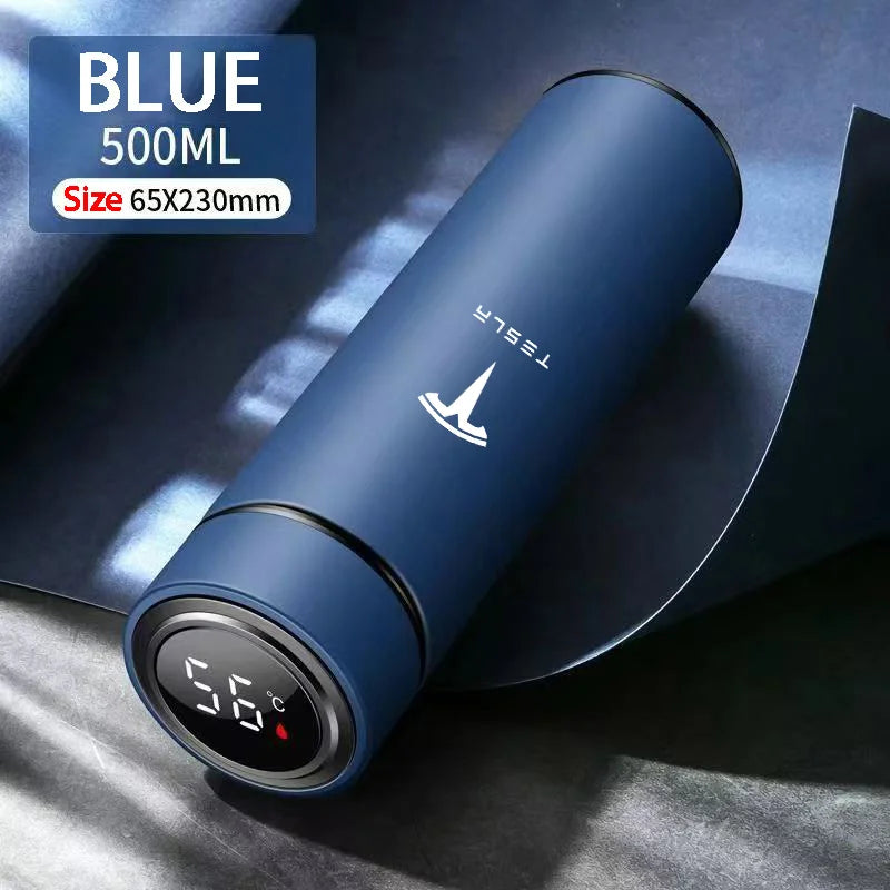 500ML Portable Stainless Steel Water Bottle Water Cup For Tesla Model 3 Model S Model X Model Y Interior Accessories Travel Mug