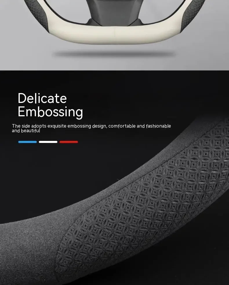 Car Steering Wheel Cover for Tesla Model 3 S Y Model X Roadster 2019-2025 Auto Interior Steering Wheel Accessories