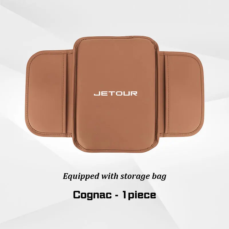 For Jetour T3 X70 X70SMX90 PLUS Dashing X-1 X95 L6 i-DM Leather Car Armrest Box Mat Accessories Center Console Protector Cushion