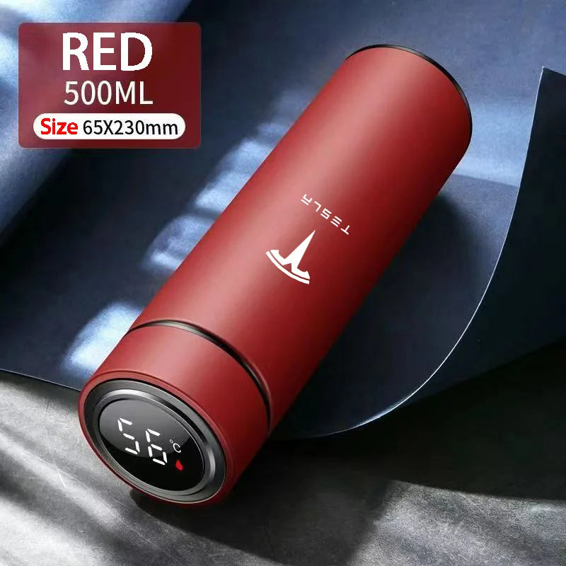 500ML Portable Stainless Steel Water Bottle Water Cup For Tesla Model 3 Model S Model X Model Y Interior Accessories Travel Mug