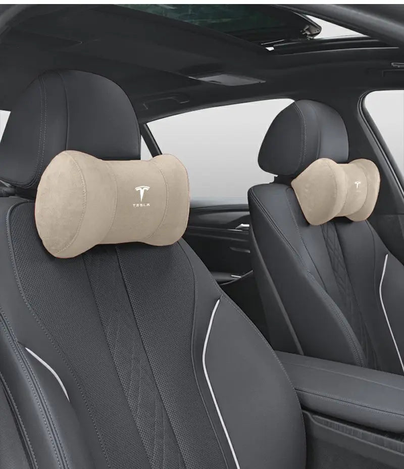 Car Seat Headrest Memory Cotton Cervical Spine Protection Pillow For Tesla Model 3 Highland 2023 Model S Model X Model Y