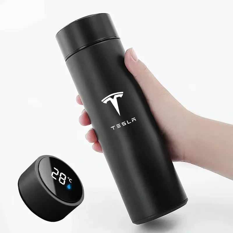 500ML Portable Stainless Steel Water Bottle Water Cup For Tesla Model 3 Model S Model X Model Y Interior Accessories Travel Mug