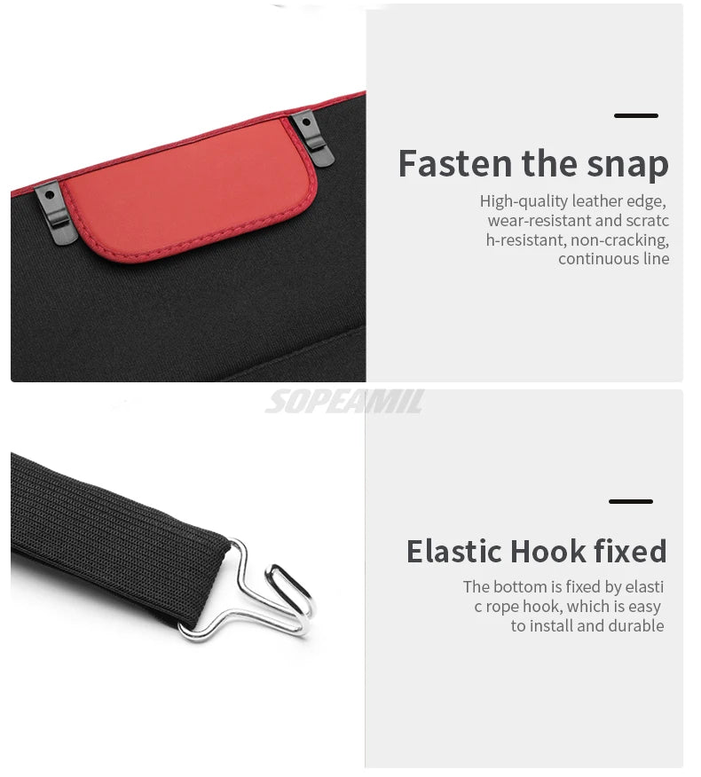 Car Seat Back Storage Bag Seat Rear Anti-wear Backrest Protection Anti-kick Pad For Tesla Model 3 Model Y Model S Model X