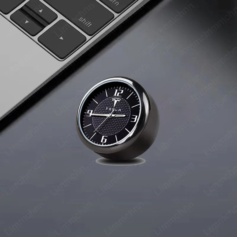 Car Decoration Quartz Luminous Clock Watch For Tesla Model 3 Model S Model X Model Y Decorative Clock Car Interior Accessories