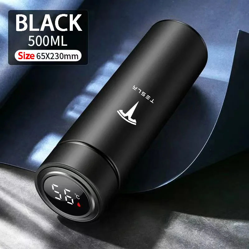 500ML Portable Stainless Steel Water Bottle Water Cup For Tesla Model 3 Model S Model X Model Y Interior Accessories Travel Mug