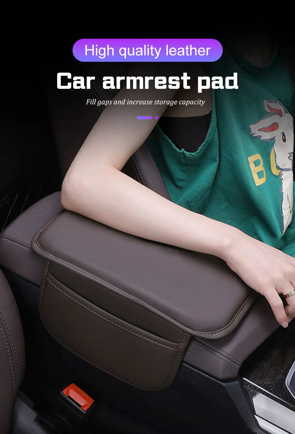 For Jetour T3 X70 X70SMX90 PLUS Dashing X-1 X95 L6 i-DM Leather Car Armrest Box Mat Accessories Center Console Protector Cushion