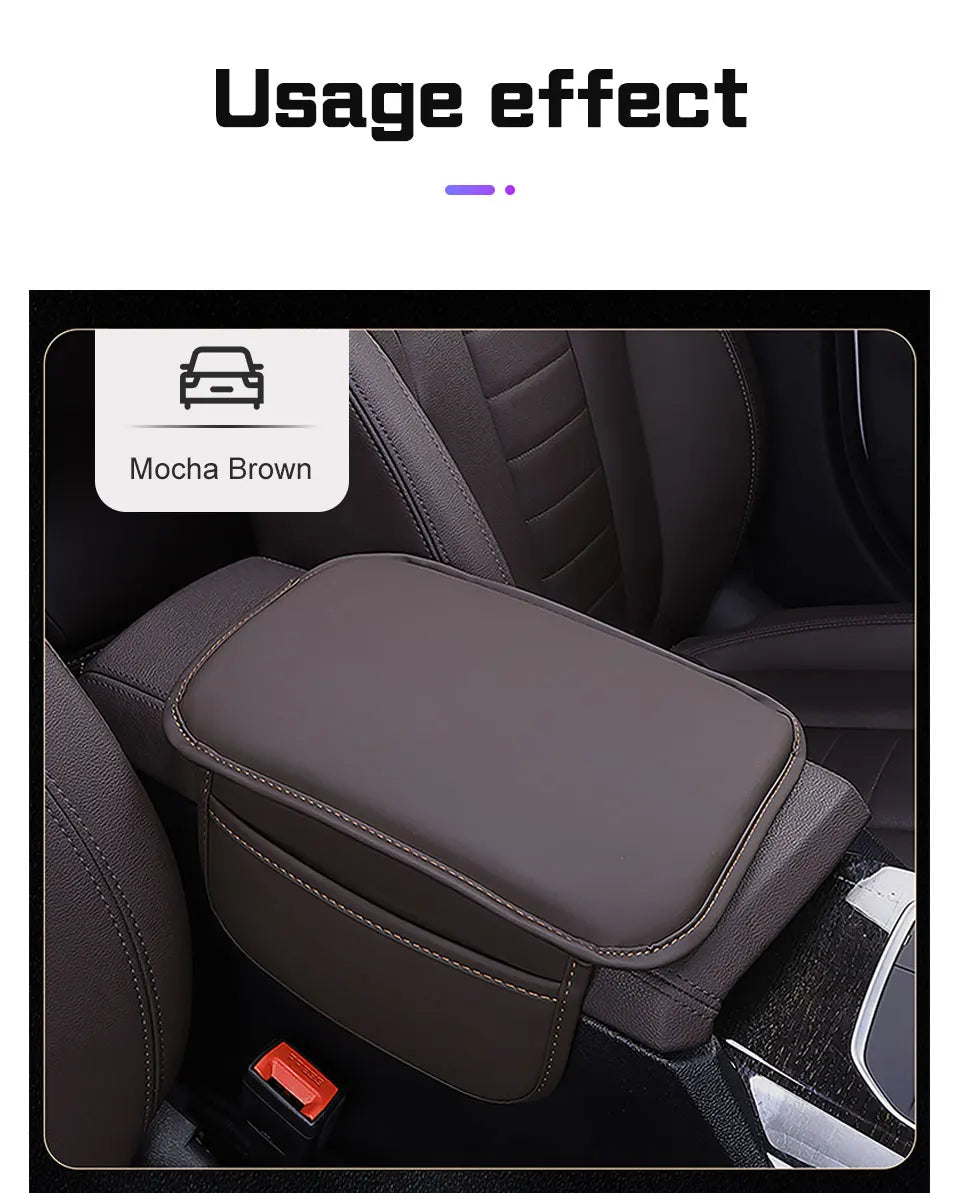 For Jetour T3 X70 X70SMX90 PLUS Dashing X-1 X95 L6 i-DM Leather Car Armrest Box Mat Accessories Center Console Protector Cushion