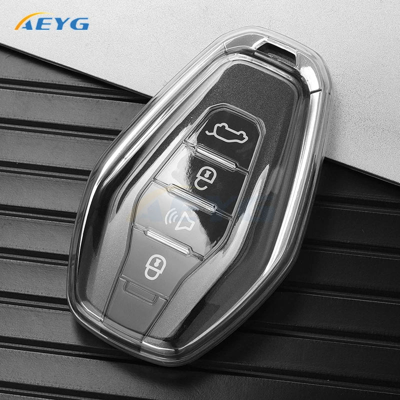 TPU Car Remote Key Case Cover For Chery Jetour X70 X90 X95 Plus 2020 2021 2022 Remote Holder Keychain Accessories