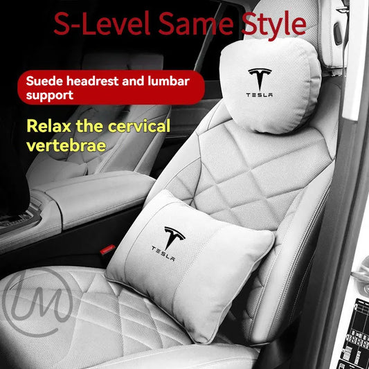 For Tesla Model 3 Y X S Neck Pillow Headrest Pillow Automobile Seat Neck Rest Auto Seat Head Support Pillow Car Accessories