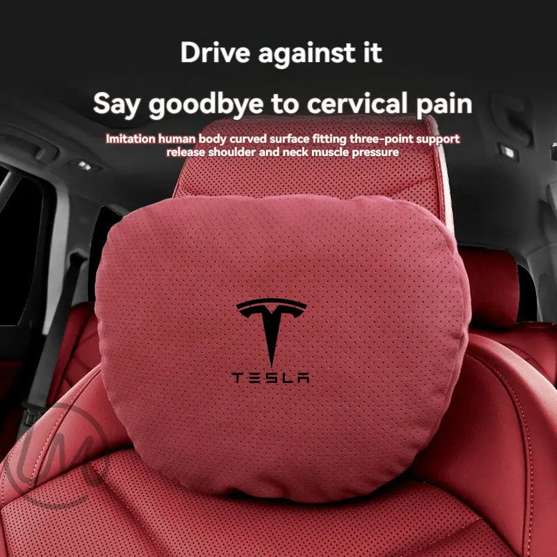 For Tesla Model 3 Y X S Neck Pillow Headrest Pillow Automobile Seat Neck Rest Auto Seat Head Support Pillow Car Accessories