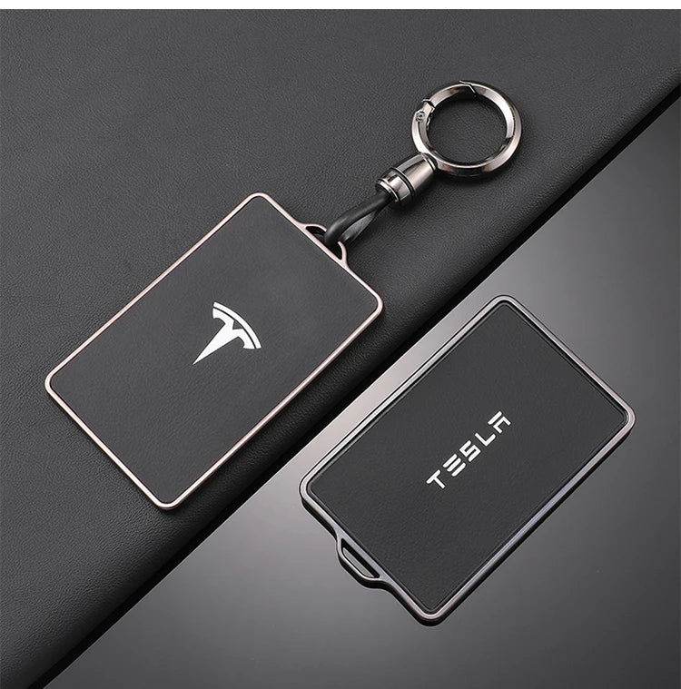 TPU Leather Car NFC Key Case Cover Protector Holder Shell Fob For Tesla Model 3 Model S Model X Model Y Keyless Auto Accessories