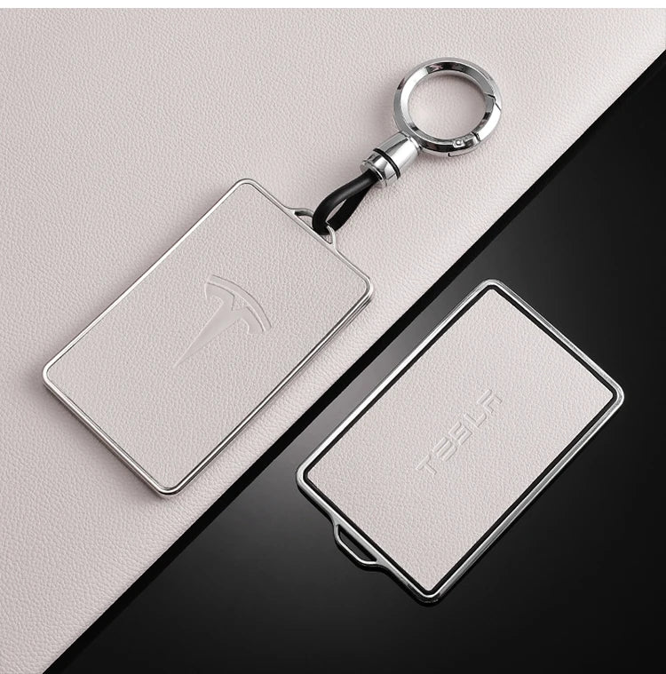 TPU Leather Car NFC Key Case Cover Protector Holder Shell Fob For Tesla Model 3 Model S Model X Model Y Keyless Auto Accessories