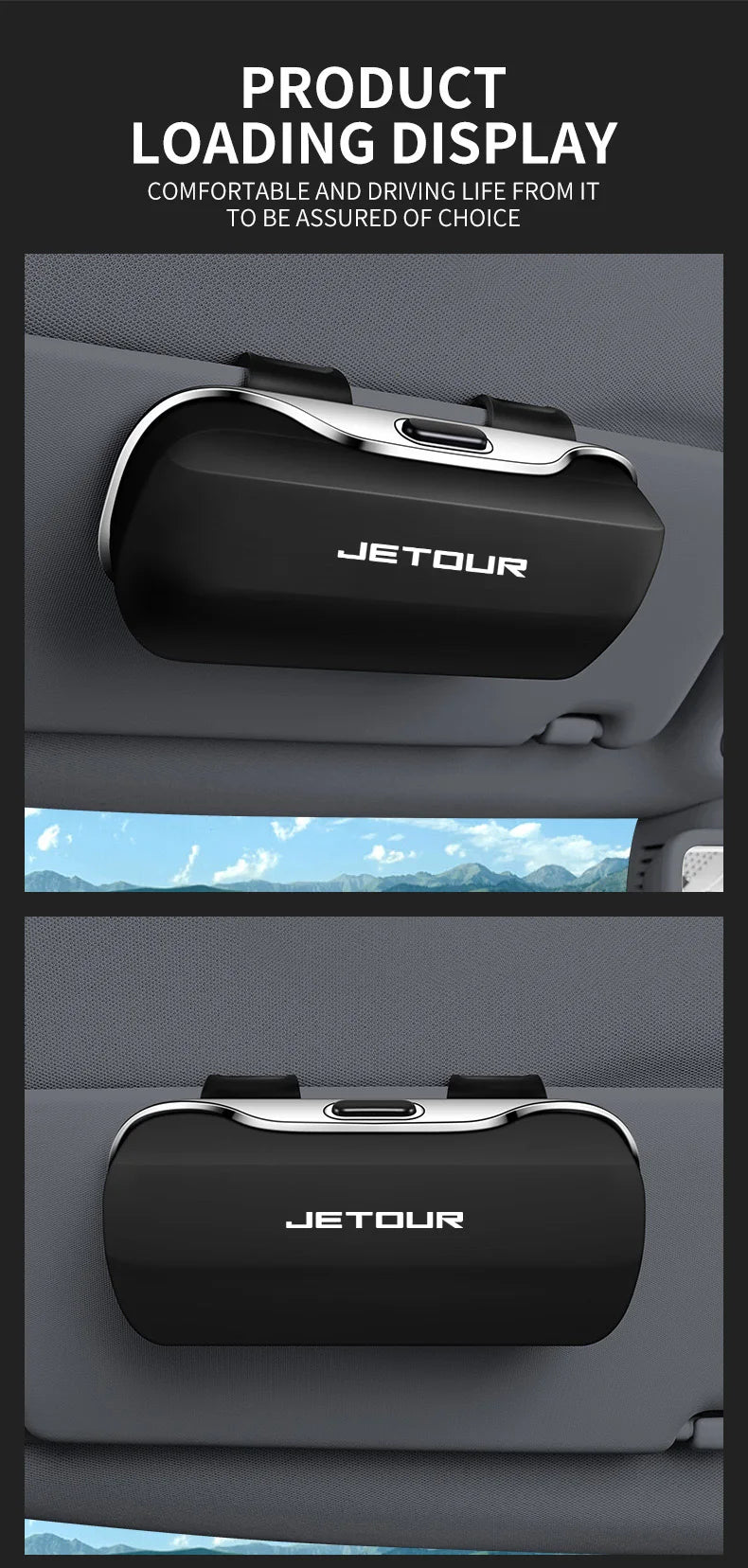 For Jetour T2 Dashing T1 Traveller X70 DASHING X50 X90 X95 Plus L9 Accessories Car Visor Sunglasses Car Glasses Case Clip Box
