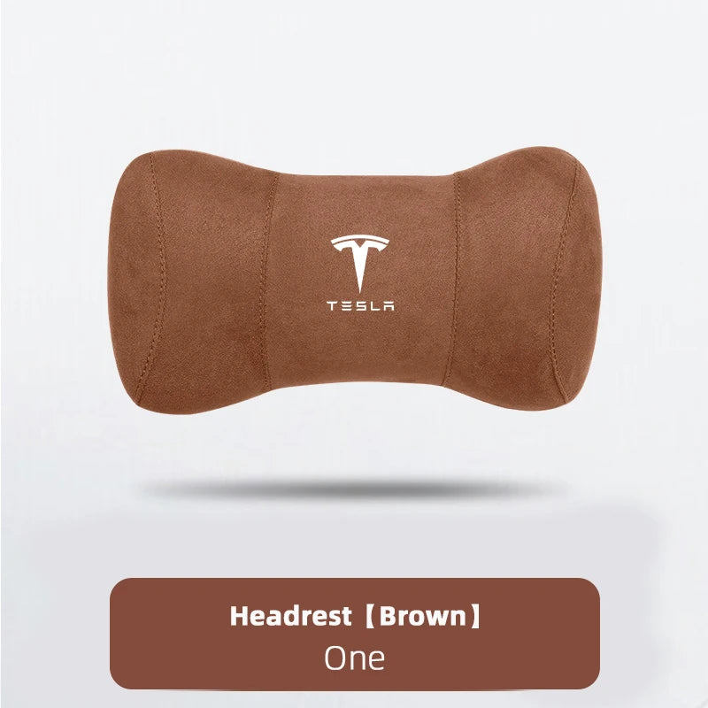 Car Seat Headrest Memory Cotton Cervical Spine Protection Pillow For Tesla Model 3 Highland 2023 Model S Model X Model Y