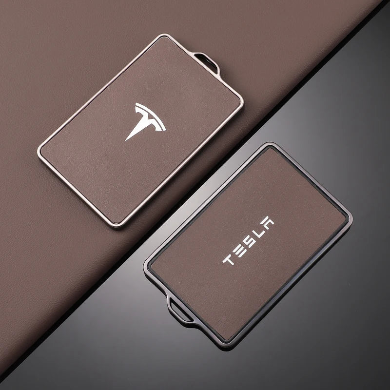 TPU Leather Car NFC Key Case Cover Protector Holder Shell Fob For Tesla Model 3 Model S Model X Model Y Keyless Auto Accessories