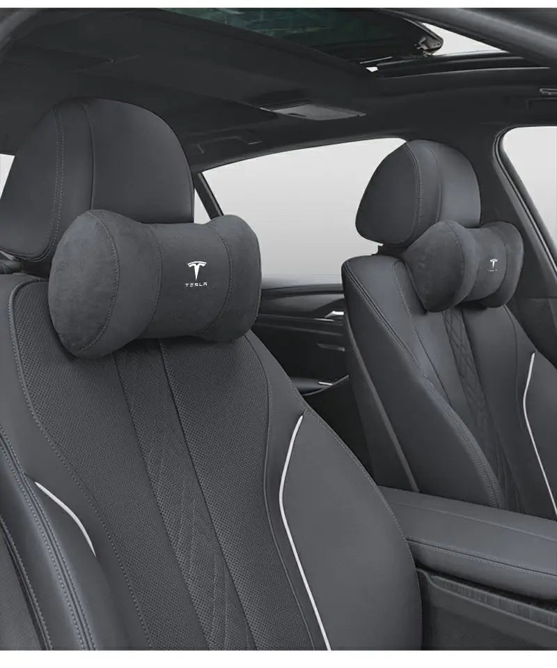 Car Seat Headrest Memory Cotton Cervical Spine Protection Pillow For Tesla Model 3 Highland 2023 Model S Model X Model Y