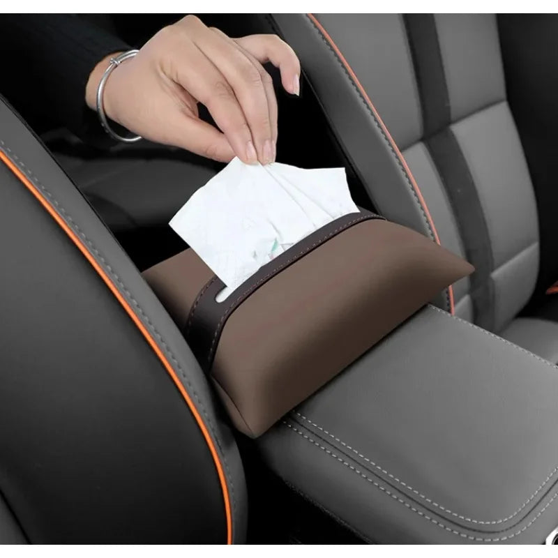 Fit for Jetour Traveler T2 2023-2025 Auto Armrest Box Tissue Box Seat Back Tissue Bag Car Interior Tissue Storage Accessories