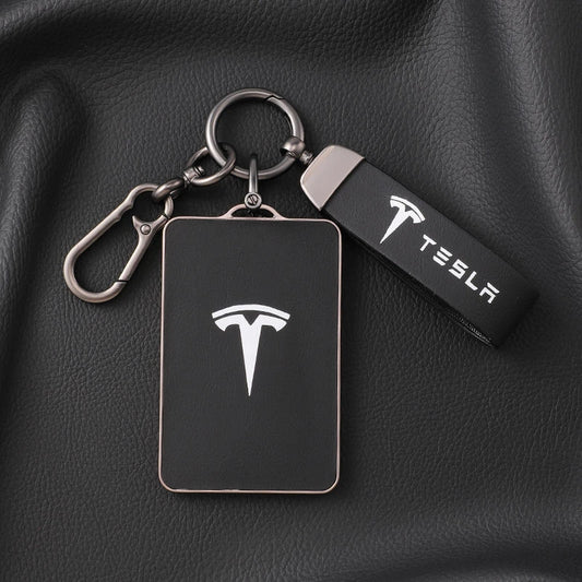 TPU Leather Car NFC Key Case Cover Protector Holder Shell Fob For Tesla Model 3 Model S Model X Model Y Keyless Auto Accessories