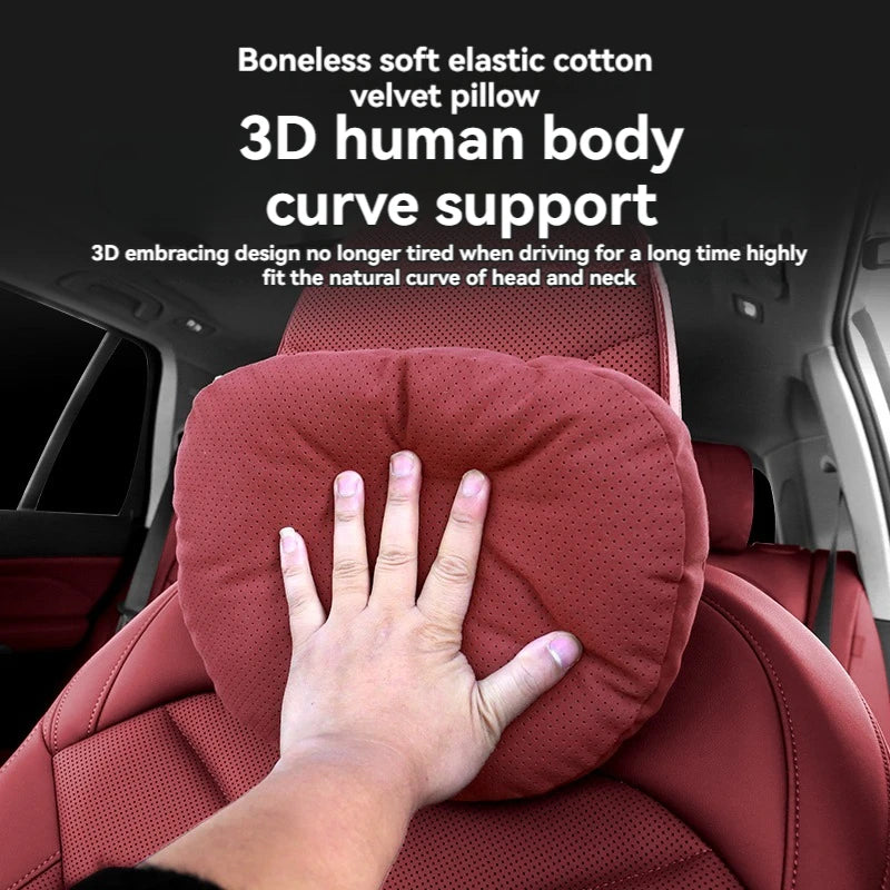 For Tesla Model 3 Y X S Neck Pillow Headrest Pillow Automobile Seat Neck Rest Auto Seat Head Support Pillow Car Accessories
