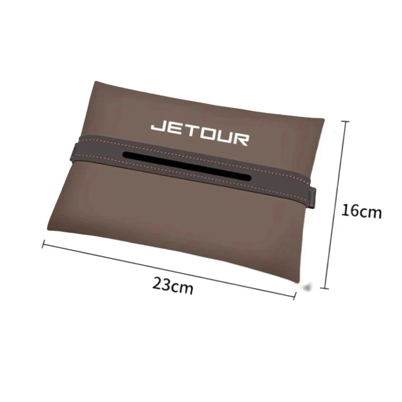 Fit for Jetour Traveler T2 2023-2025 Auto Armrest Box Tissue Box Seat Back Tissue Bag Car Interior Tissue Storage Accessories