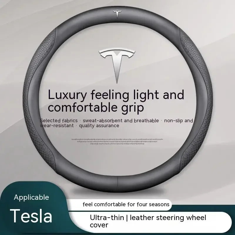 Car Steering Wheel Cover for Tesla Model 3 S Y Model X Roadster 2019-2025 Auto Interior Steering Wheel Accessories