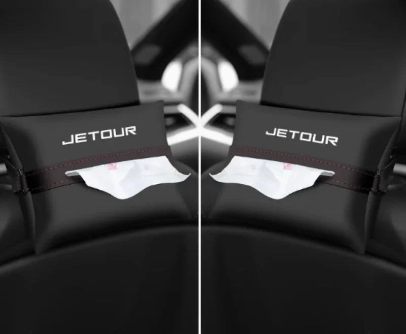 Fit for Jetour Traveler T2 2023-2025 Auto Armrest Box Tissue Box Seat Back Tissue Bag Car Interior Tissue Storage Accessories