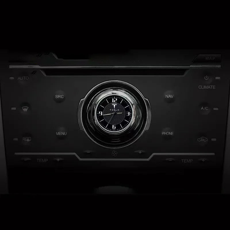 Car Decoration Quartz Luminous Clock Watch For Tesla Model 3 Model S Model X Model Y Decorative Clock Car Interior Accessories