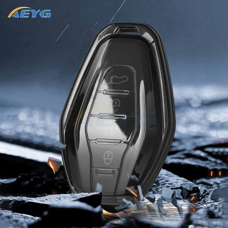 TPU Car Remote Key Case Cover For Chery Jetour X70 X90 X95 Plus 2020 2021 2022 Remote Holder Keychain Accessories