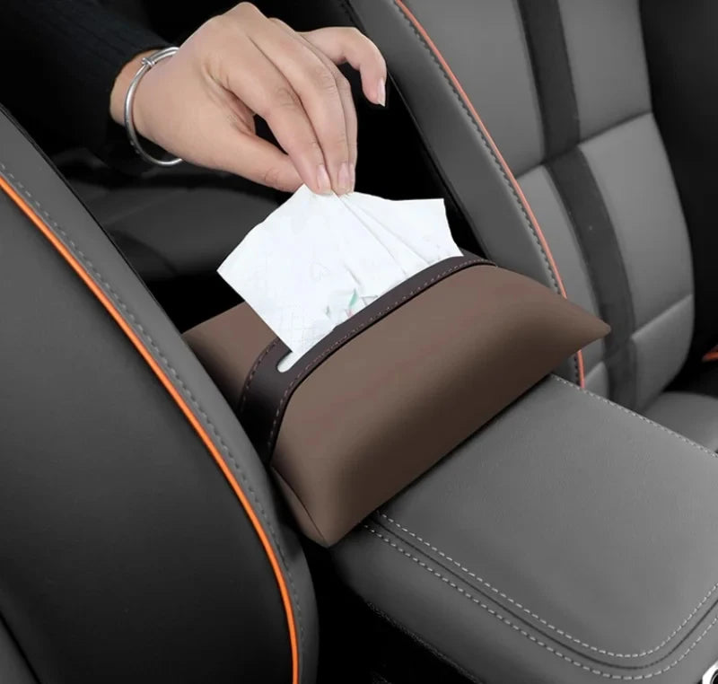 Fit for Jetour Traveler T2 2023-2025 Auto Armrest Box Tissue Box Seat Back Tissue Bag Car Interior Tissue Storage Accessories