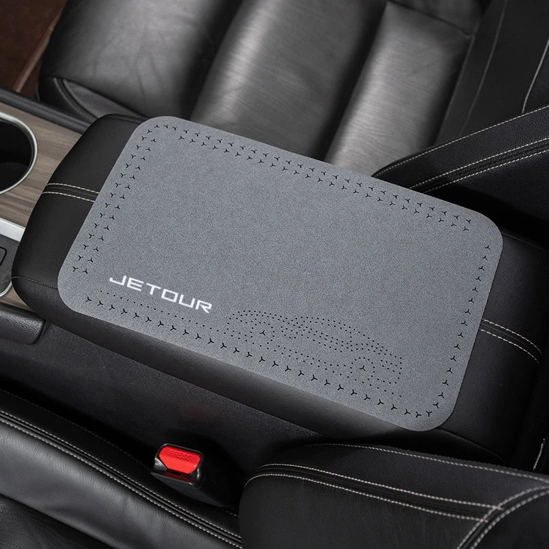 Suede Car Central Armrest Mat Console Arm Rest Seat Mat For Chery Jetour X7 X7SM X9 X95 DASHING i-DM T2 T3 Car Accessories