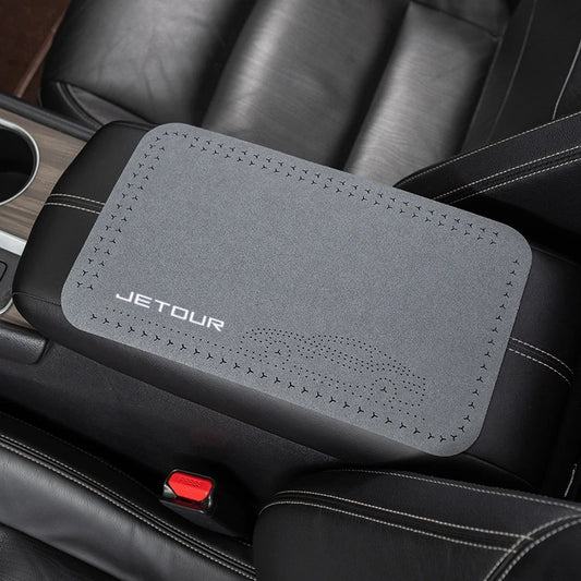 Suede Car Central Armrest Mat Console Arm Rest Seat Mat For Chery Jetour X7 X7SM X9 X95 DASHING i-DM T2 T3 Car Accessories