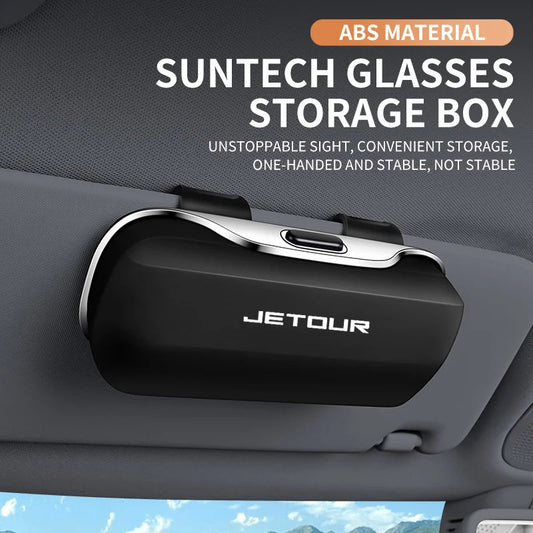 For Jetour T2 Dashing T1 Traveller X70 DASHING X50 X90 X95 Plus L9 Accessories Car Visor Sunglasses Car Glasses Case Clip Box
