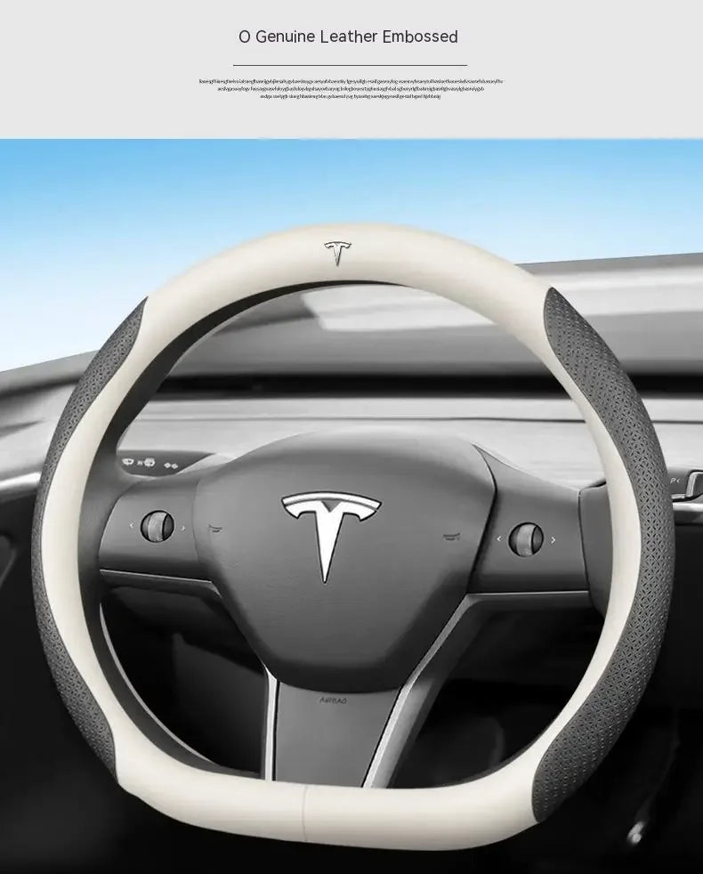 Car Steering Wheel Cover for Tesla Model 3 S Y Model X Roadster 2019-2025 Auto Interior Steering Wheel Accessories