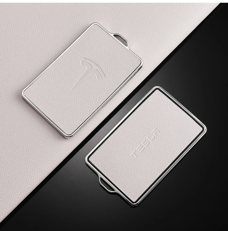 TPU Leather Car NFC Key Case Cover Protector Holder Shell Fob For Tesla Model 3 Model S Model X Model Y Keyless Auto Accessories