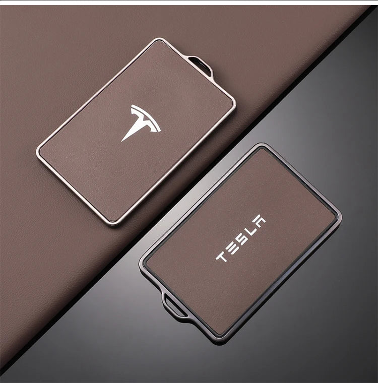 TPU Leather Car NFC Key Case Cover Protector Holder Shell Fob For Tesla Model 3 Model S Model X Model Y Keyless Auto Accessories