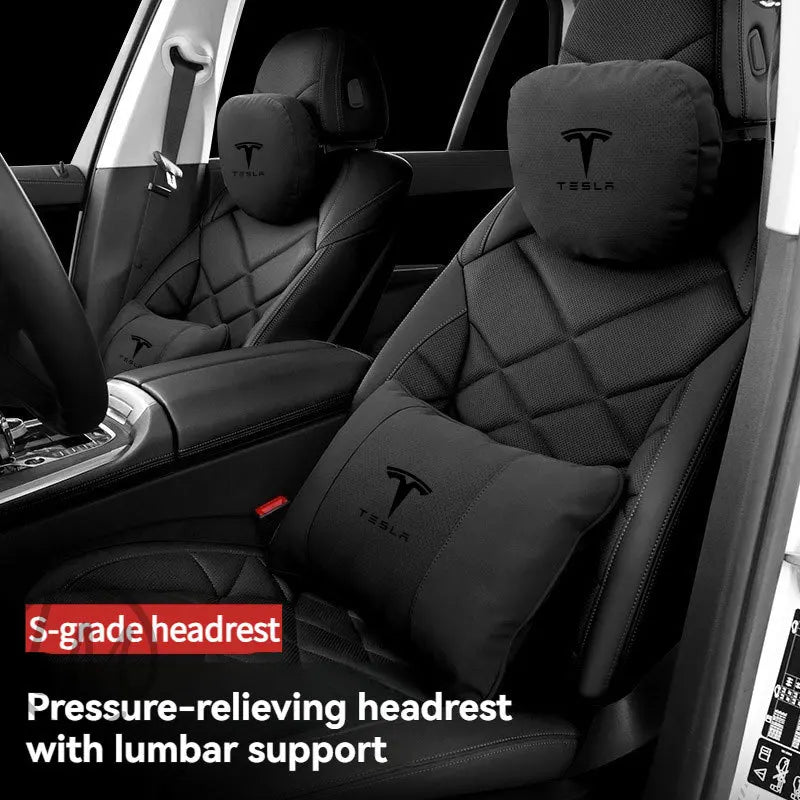 For Tesla Model 3 Y X S Neck Pillow Headrest Pillow Automobile Seat Neck Rest Auto Seat Head Support Pillow Car Accessories