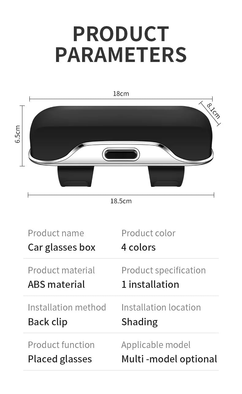 For Jetour T2 Dashing T1 Traveller X70 DASHING X50 X90 X95 Plus L9 Accessories Car Visor Sunglasses Car Glasses Case Clip Box