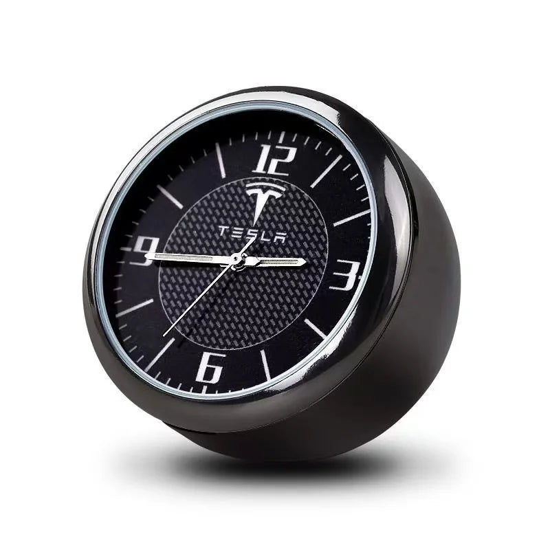 Car Decoration Quartz Luminous Clock Watch For Tesla Model 3 Model S Model X Model Y Decorative Clock Car Interior Accessories