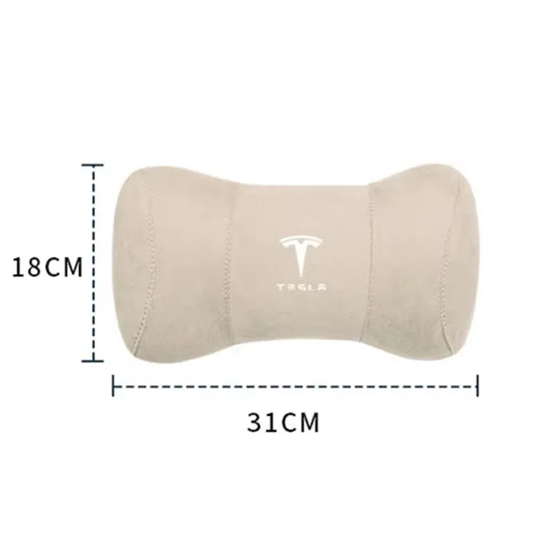 Car Seat Headrest Memory Cotton Cervical Spine Protection Pillow For Tesla Model 3 Highland 2023 Model S Model X Model Y