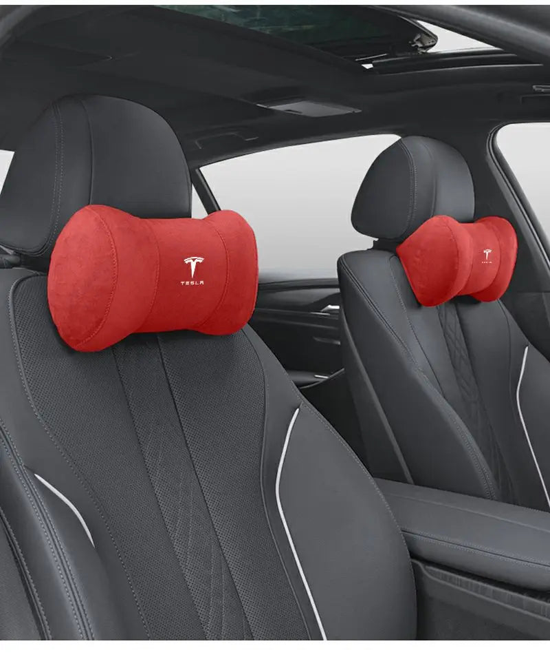 Car Seat Headrest Memory Cotton Cervical Spine Protection Pillow For Tesla Model 3 Highland 2023 Model S Model X Model Y