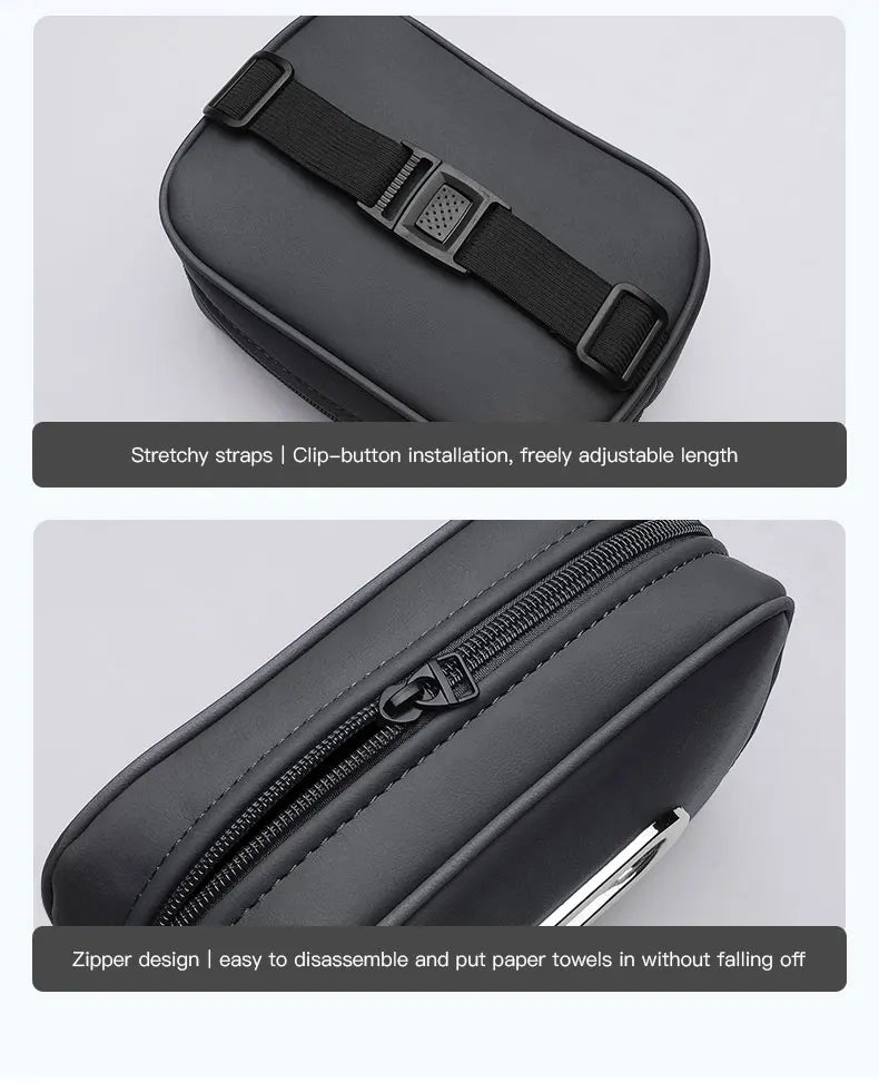 Car Tissue Box Car Interior Accessories For Chery Jetour X70 X70SM X90 X95 DASHING T2 T3 Leather Tissue Storage Bag Kleenex Case