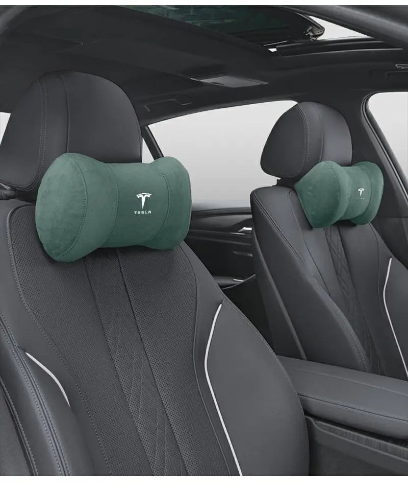 Car Seat Headrest Memory Cotton Cervical Spine Protection Pillow For Tesla Model 3 Highland 2023 Model S Model X Model Y