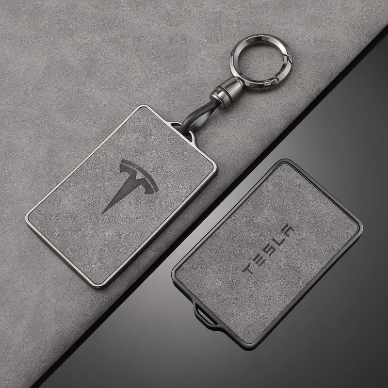 TPU Leather Car NFC Key Case Cover Protector Holder Shell Fob For Tesla Model 3 Model S Model X Model Y Keyless Auto Accessories