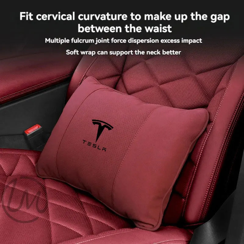 For Tesla Model 3 Y X S Neck Pillow Headrest Pillow Automobile Seat Neck Rest Auto Seat Head Support Pillow Car Accessories