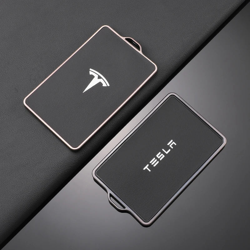 TPU Leather Car NFC Key Case Cover Protector Holder Shell Fob For Tesla Model 3 Model S Model X Model Y Keyless Auto Accessories