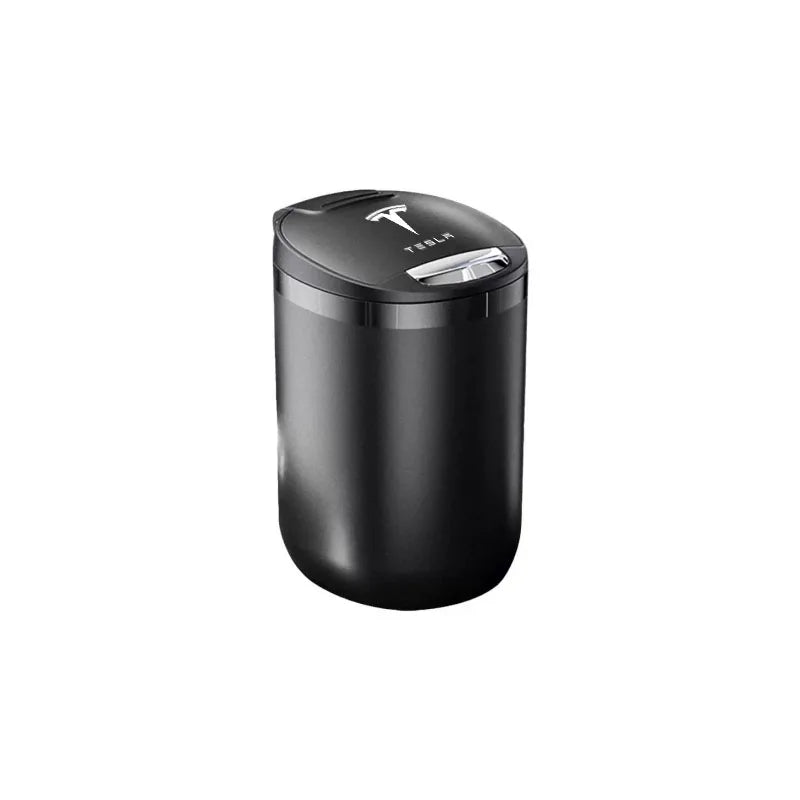 Car Ashtray Cigarette Butt Holder Container Accessories for Tesla Model 3 Model S Model X Y Portable One-Button Opening Car Ash