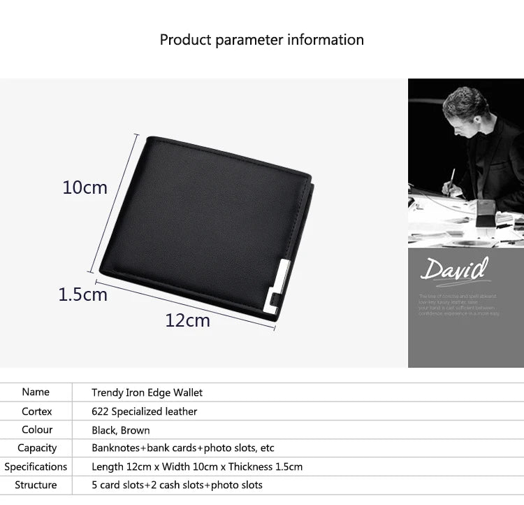 New Leather Car Short Men Wallet Purse With Card Holder License Accessories For Tesla Model 3 X Model Y Juniper Roadster SpaceX