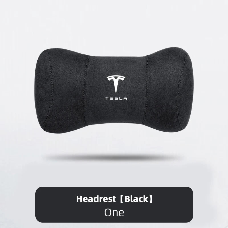 Car Seat Headrest Memory Cotton Cervical Spine Protection Pillow For Tesla Model 3 Highland 2023 Model S Model X Model Y